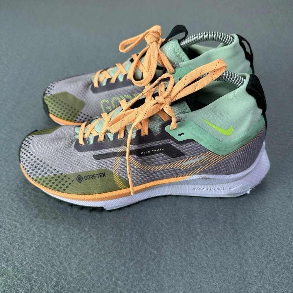 Nike React Pegasus Trail 4 GTX V2 Smoke Women US Size 7.5 DJ7929-500 Gore Tex